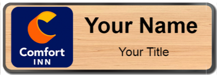 Custom name badges for Comfort Inn