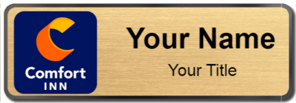 Custom name badges for Comfort Inn