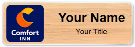 Custom name badges for Comfort Inn