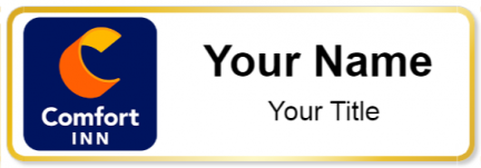 Custom name badges for Comfort Inn
