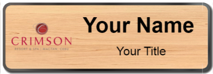 Custom name badges for Crimson Hotel