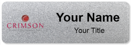 Custom name badges for Crimson Hotel