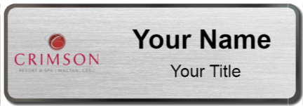 Custom name badges for Crimson Hotel