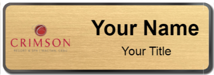 Custom name badges for Crimson Hotel