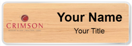 Custom name badges for Crimson Hotel