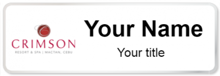 Custom name badges for Crimson Hotel