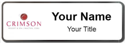 Custom name badges for Crimson Hotel