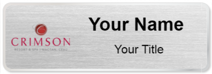 Custom name badges for Crimson Hotel