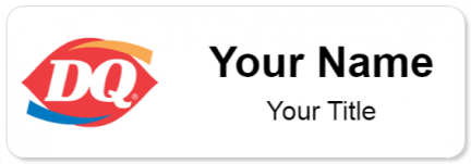 Custom name badges for Dairy Queen