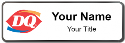 Custom name badges for Dairy Queen
