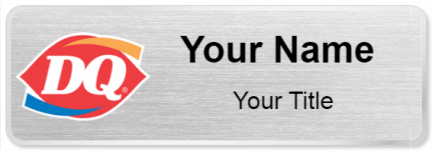 Custom name badges for Dairy Queen