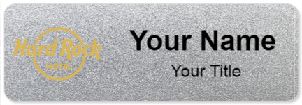 Custom name badges for Hard Rock