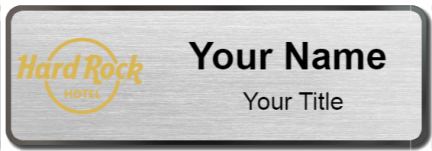 Custom name badges for Hard Rock