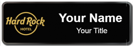 Custom name badges for Hard Rock