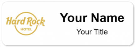 Custom name badges for Hard Rock