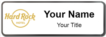 Custom name badges for Hard Rock
