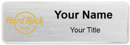 Custom name badges for Hard Rock