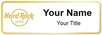 Custom name badges for Hard Rock