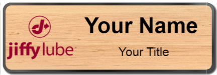 Custom name badges for Jiffy Lube