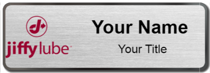 Custom name badges for Jiffy Lube