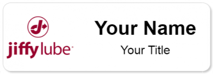 Custom name badges for Jiffy Lube