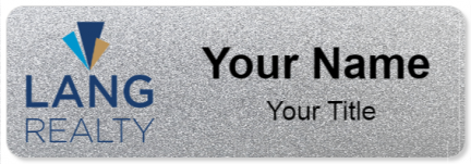 Custom name badges for Lang Realty
