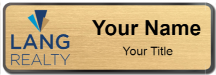 Custom name badges for Lang Realty