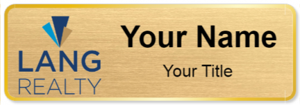 Custom name badges for Lang Realty