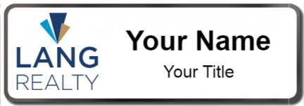 Custom name badges for Lang Realty