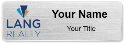 Custom name badges for Lang Realty