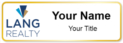 Custom name badges for Lang Realty