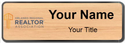 Custom name badges for Orlando Regional Realtor