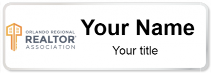 Custom name badges for Orlando Regional Realtor