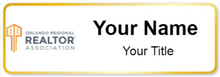 Custom name badges for Orlando Regional Realtor