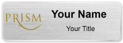Custom name badges for Prism Hotel
