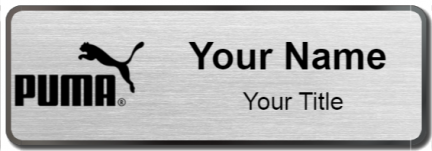 Custom name badges for Puma