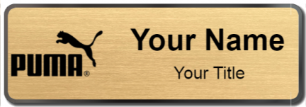 Custom name badges for Puma