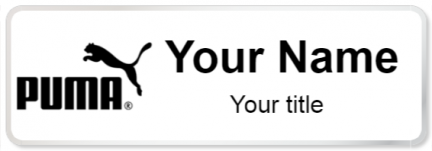 Custom name badges for Puma