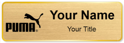 Custom name badges for Puma