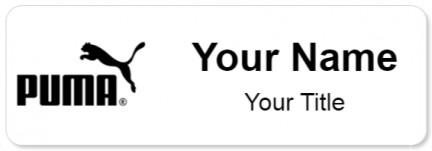 Custom name badges for Puma