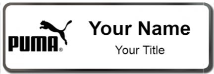 Custom name badges for Puma