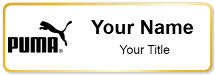 Custom name badges for Puma