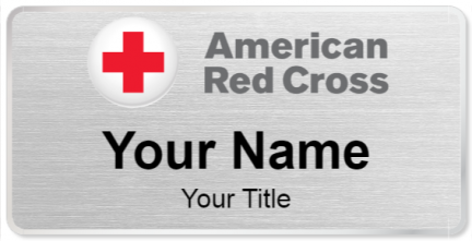 Custom name badges for Red Cross