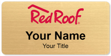 Custom name badges for Red Roof Inn