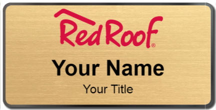 Custom name badges for Red Roof Inn