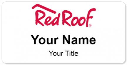 Custom name badges for Red Roof Inn