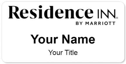 Custom name badges for Residence Inn Marriott