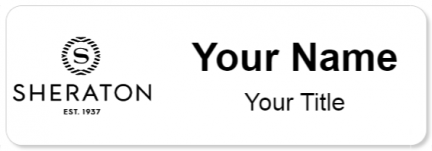 Custom name badges for Sheraton Hotel