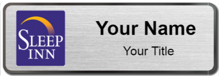 Custom name badges for Sleep Inn