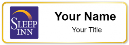 Custom name badges for Sleep Inn